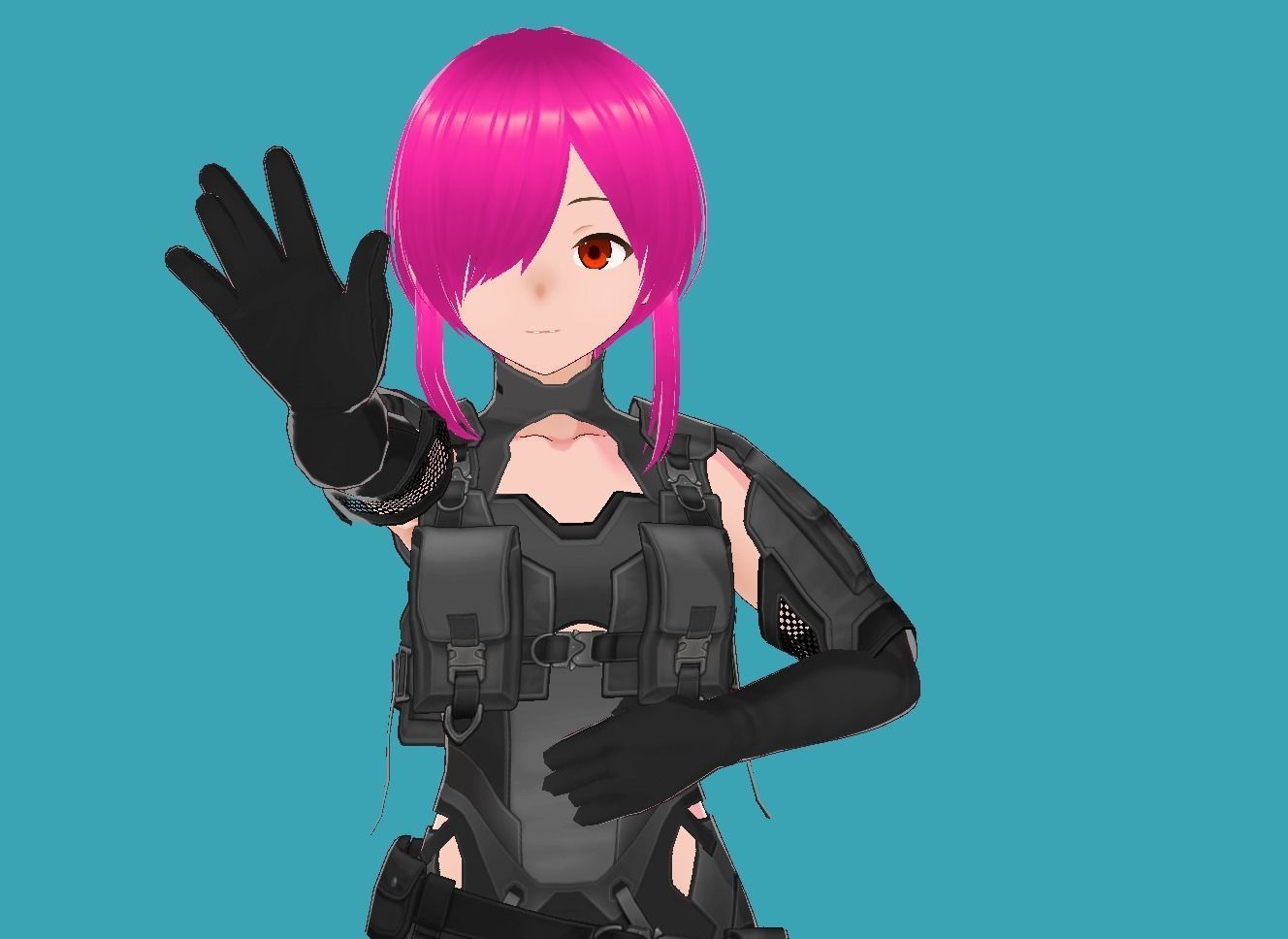 Lucy Cyberpunk Edgerunner 3-0 Low-poly 3D model_13