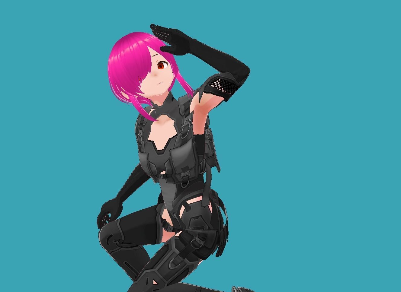 Lucy Cyberpunk Edgerunner 3-0 Low-poly 3D model_9