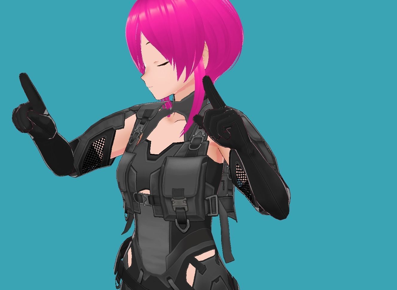 Lucy Cyberpunk Edgerunner 3-0 Low-poly 3D model_15