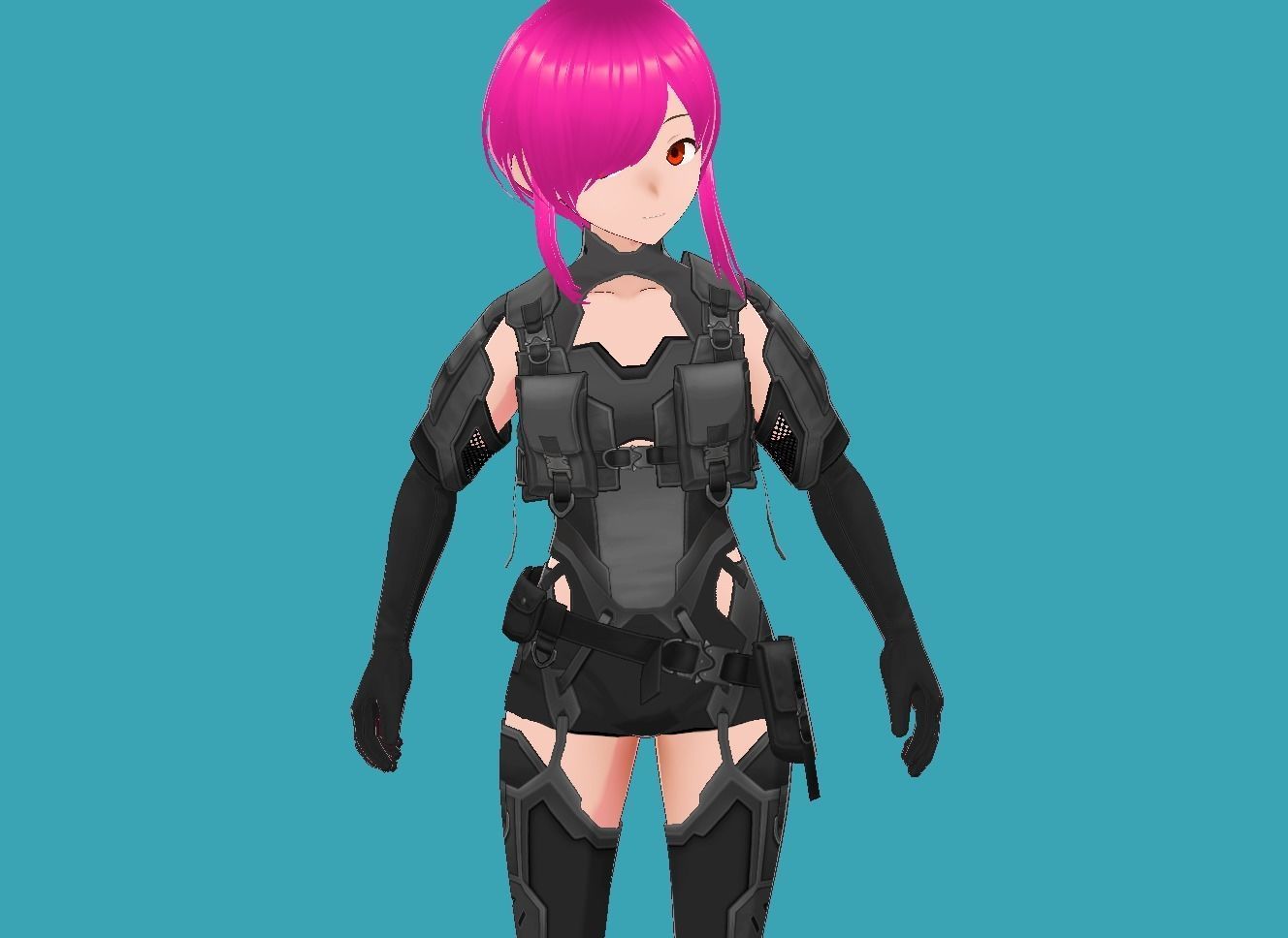 Lucy Cyberpunk Edgerunner 3-0 Low-poly 3D model_17