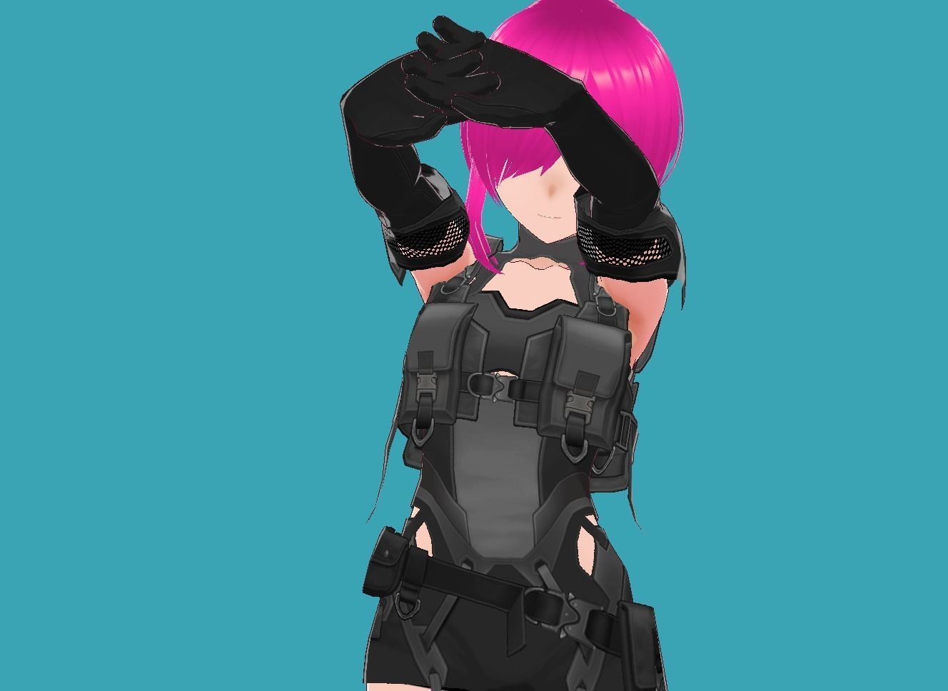 Lucy Cyberpunk Edgerunner 3-0 Low-poly 3D model_12