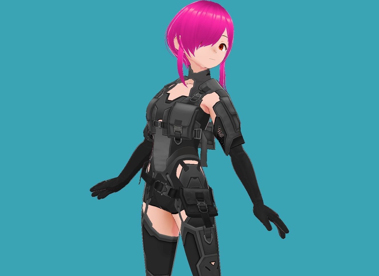 Lucy Cyberpunk Edgerunner 3-0 Low-poly 3D model_18