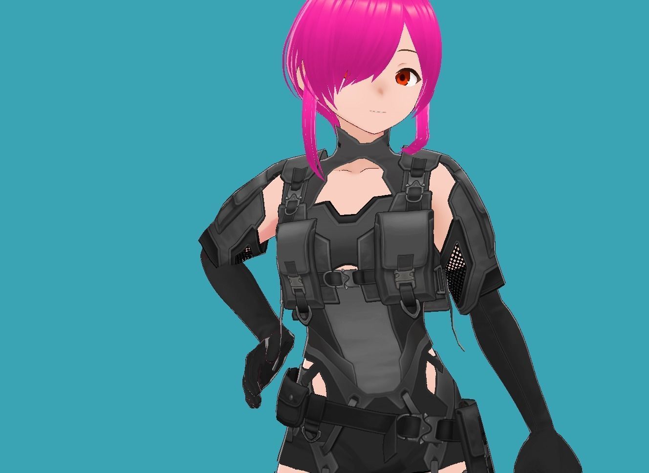 Lucy Cyberpunk Edgerunner 3-0 Low-poly 3D model_1