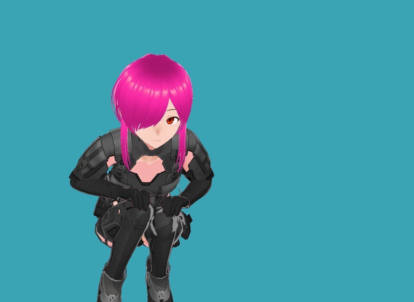 Lucy Cyberpunk Edgerunner 3-0 Low-poly 3D model_6