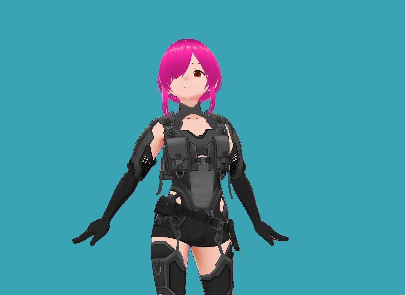 Lucy Cyberpunk Edgerunner 3-0 Low-poly 3D model_5