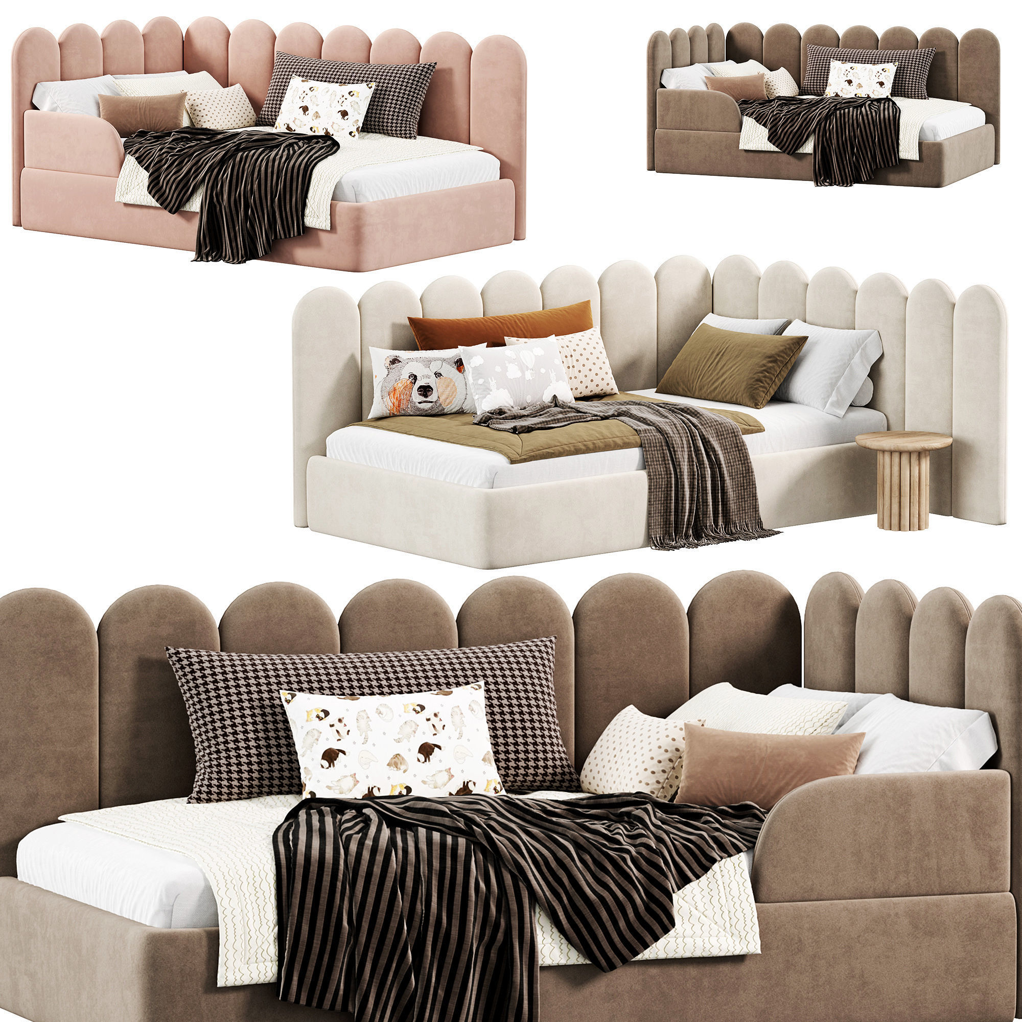 CINDY Childrens furniture Beds by frankof 3D model_3