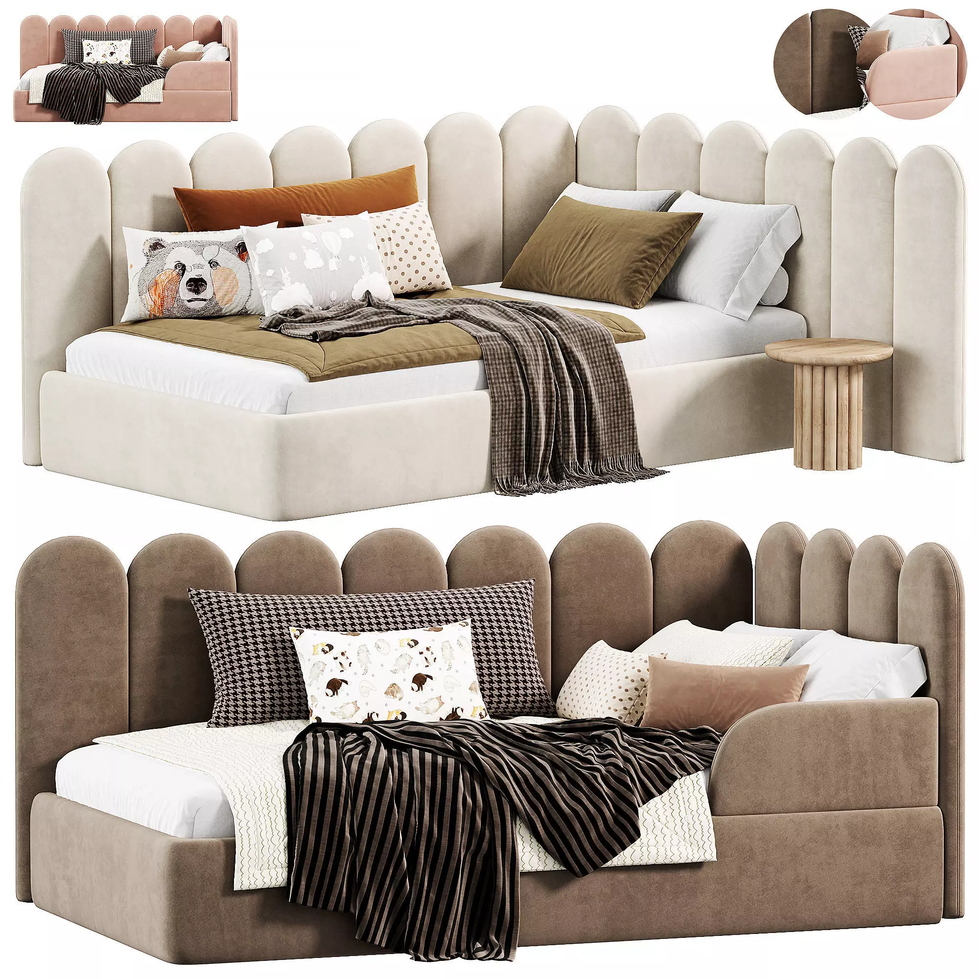 CINDY Childrens furniture Beds by frankof 3D model_0