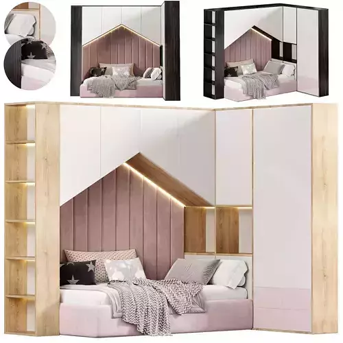 Childrens locker childrens Bed by livemaster