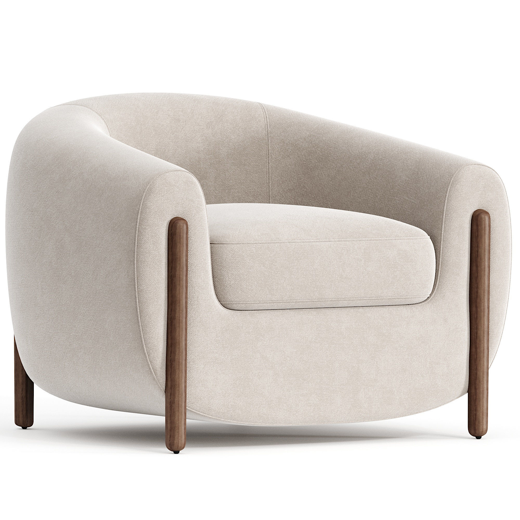 Four Hands Lyla Chair 3d model 3D model CGTrader