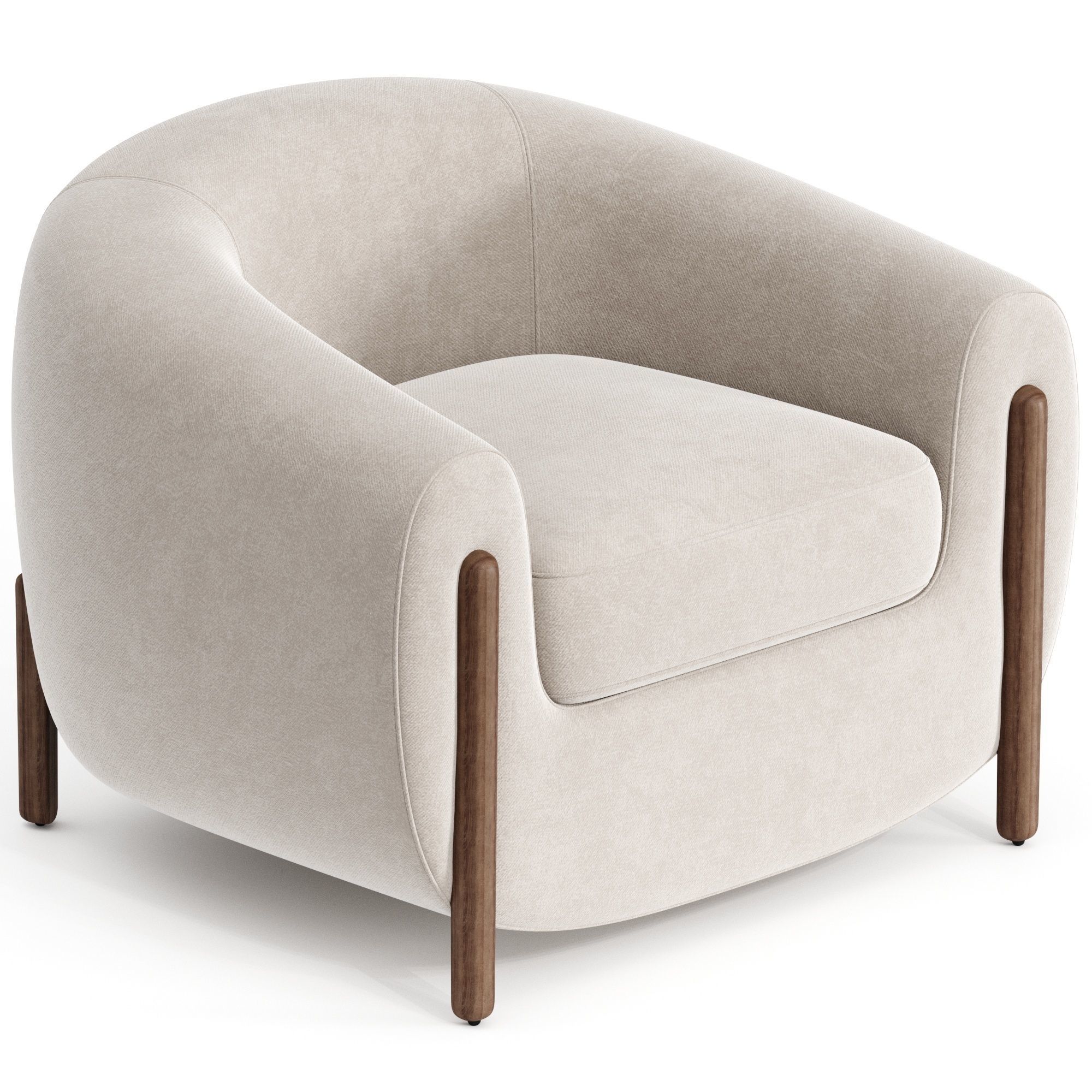 Four Hands Lyla Chair 3d model 3D model_1