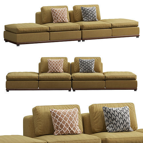 Kirk sofa by Porada 3D model