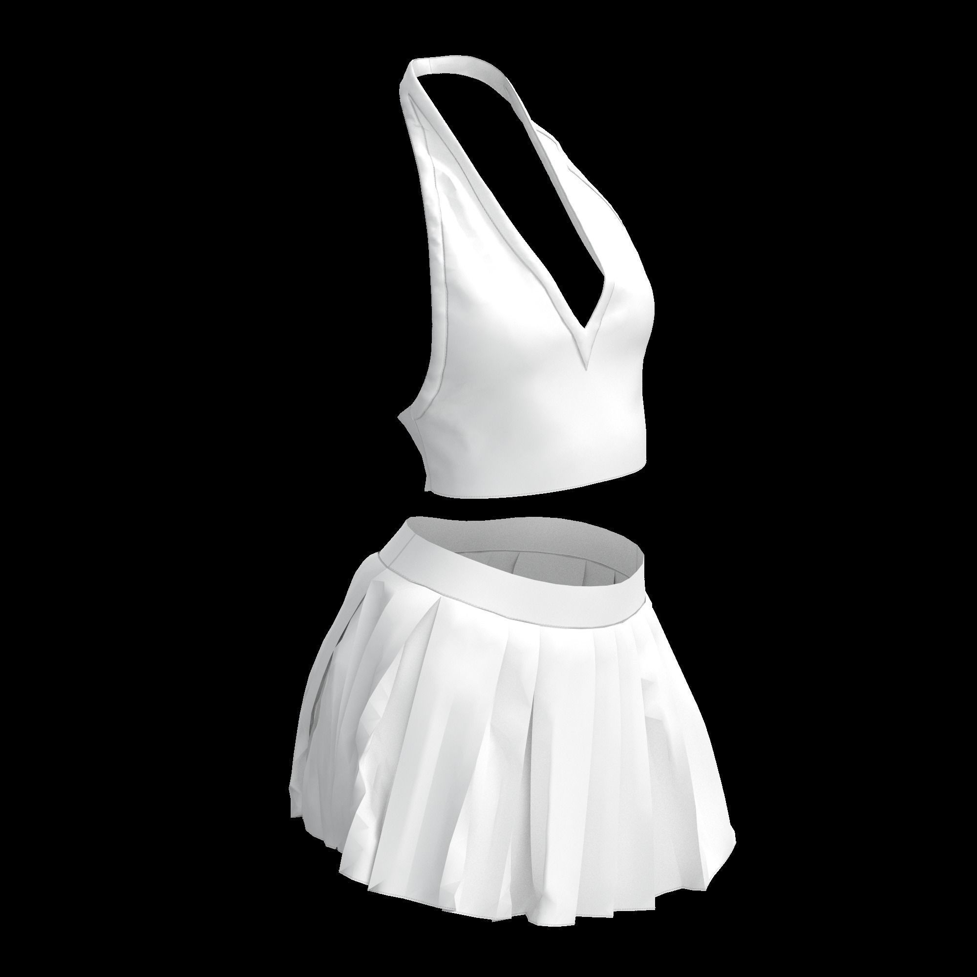 13 BUSTIERS AND CORSETS MODELS Low-poly 3D model_17