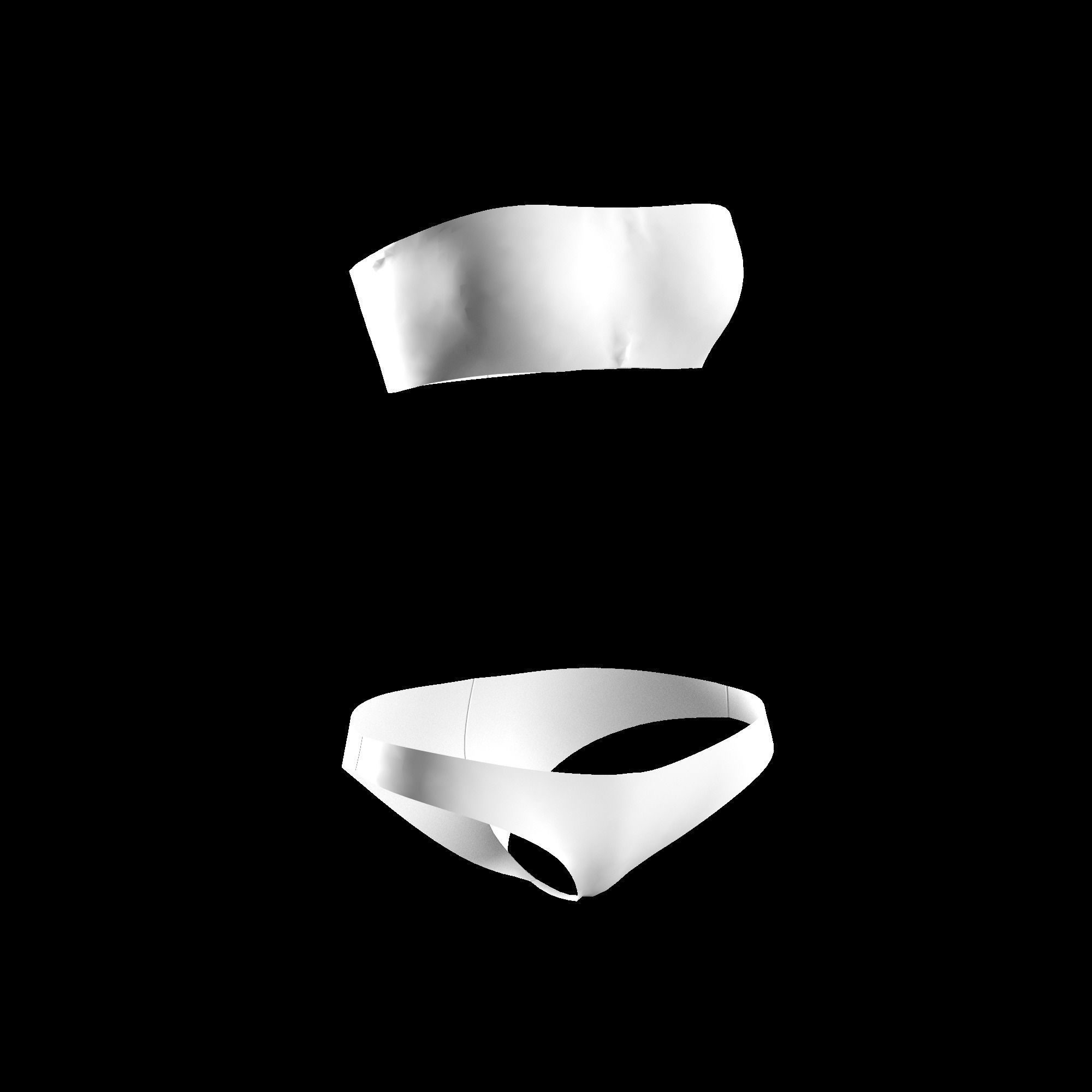 13 BUSTIERS AND CORSETS MODELS Low-poly 3D model_6