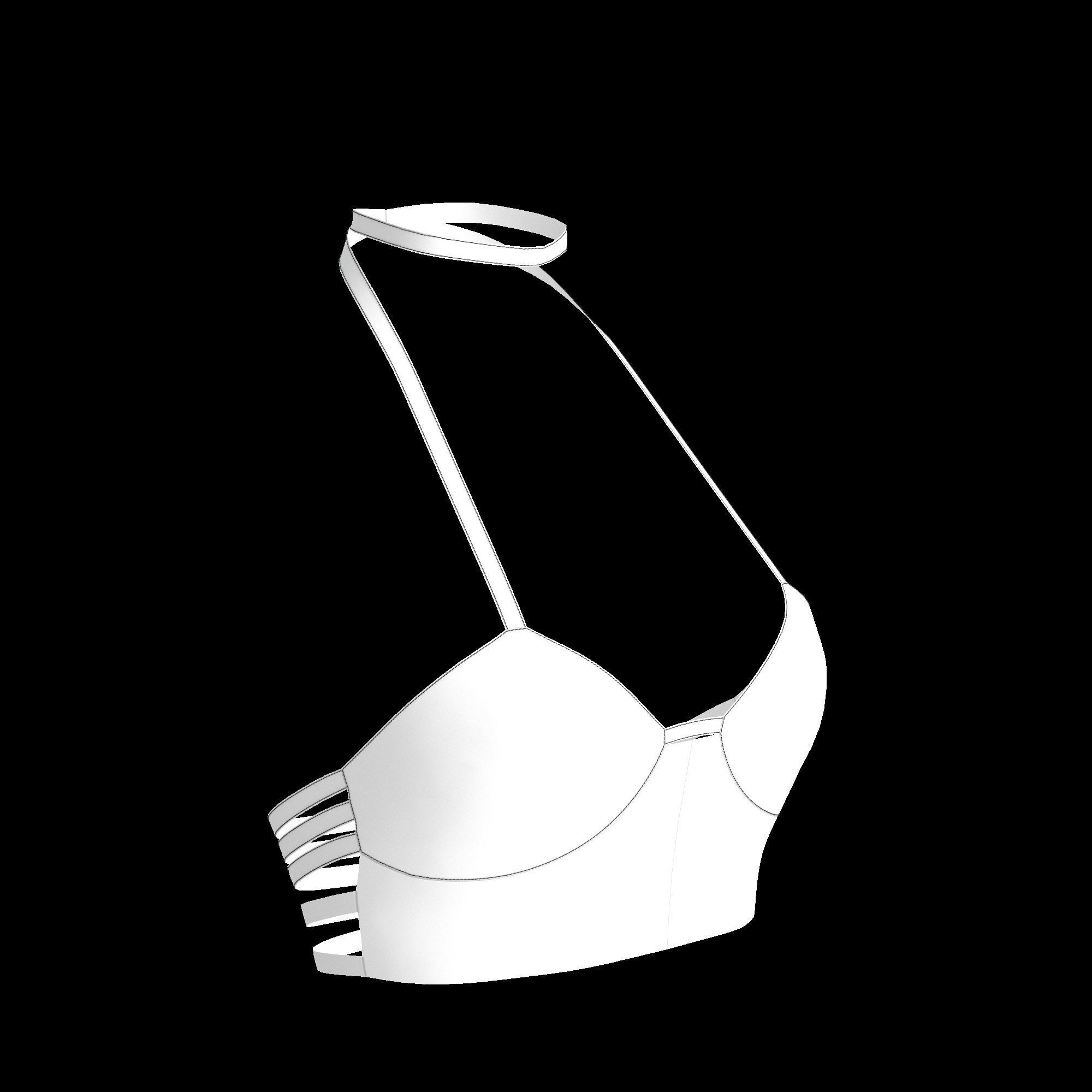 13 BUSTIERS AND CORSETS MODELS Low-poly 3D model_14