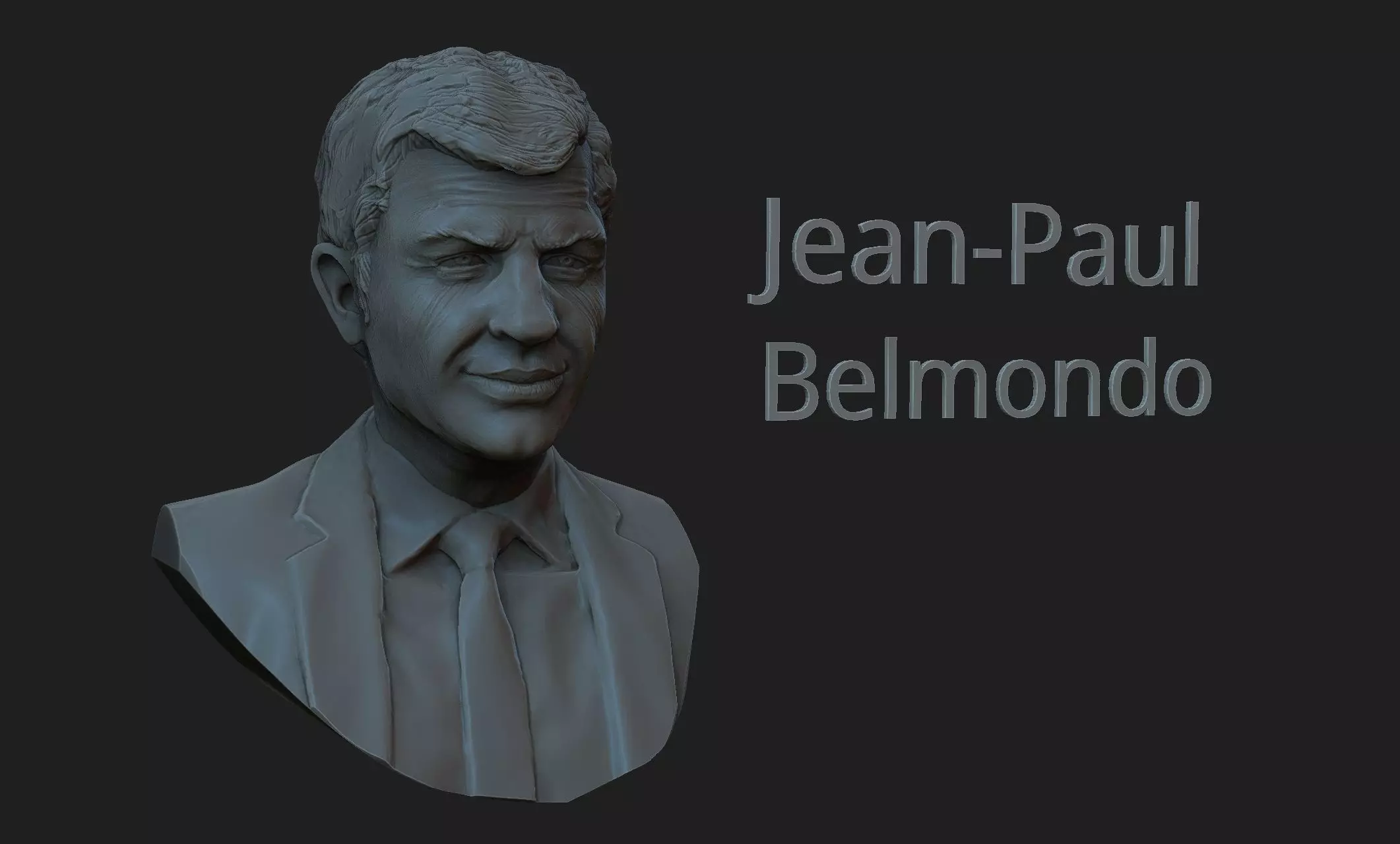 Jean-Paul Belmondo 3D print model