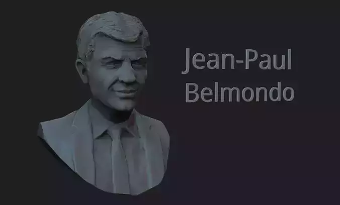 Jean-Paul Belmondo 3D print model