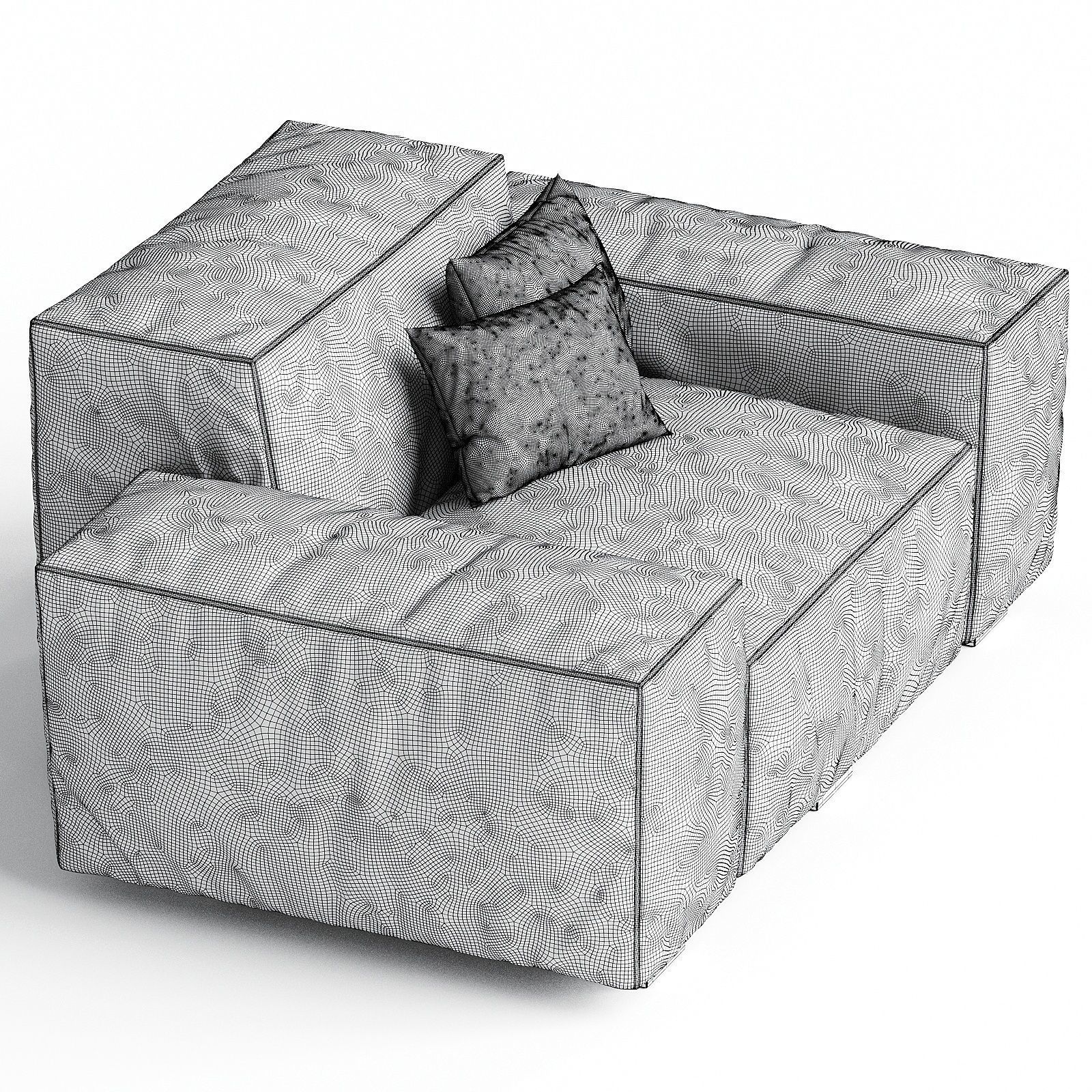 Gio Pagani armchair 3d model 3D model_2