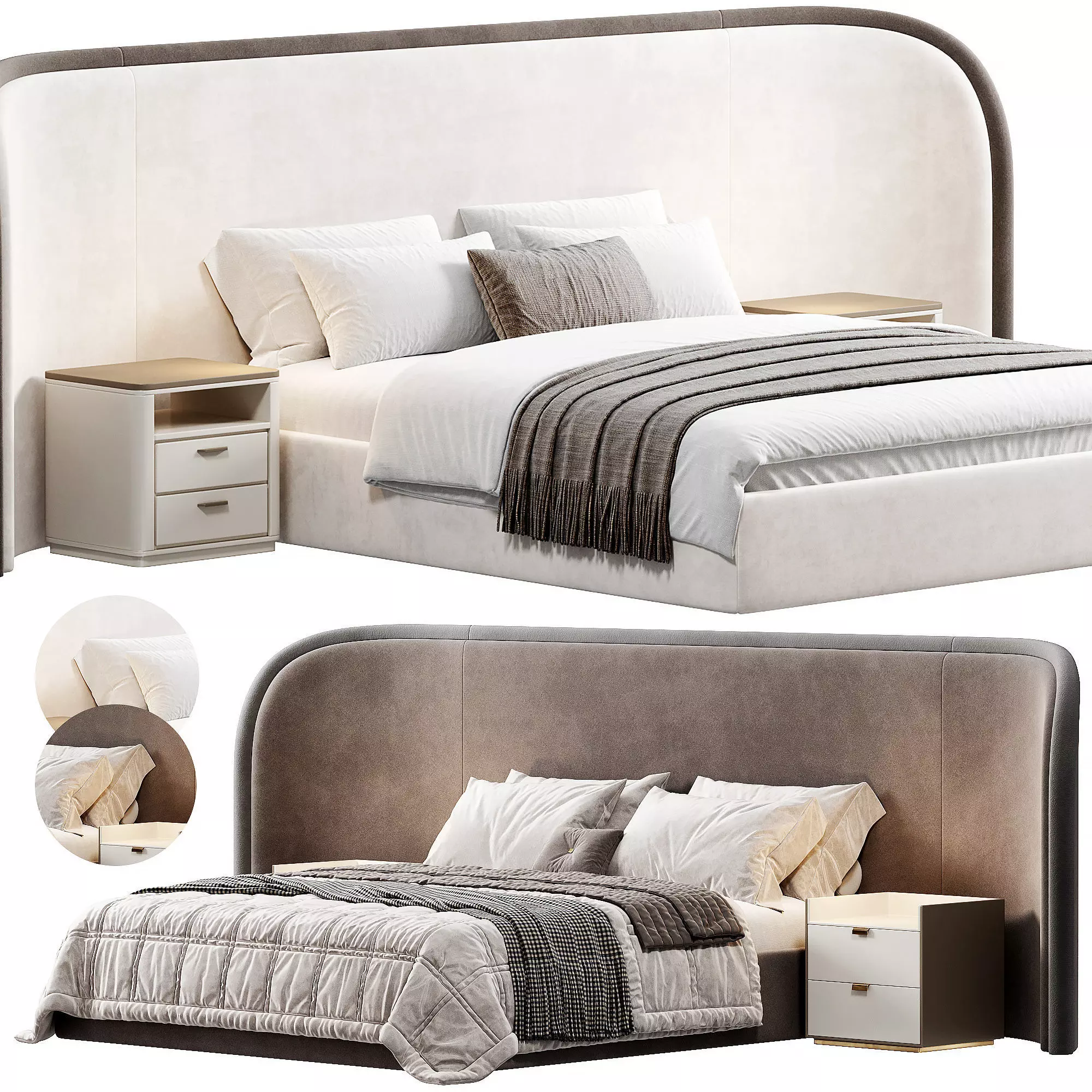 FERROL Bed by Cazarina 3D model_0