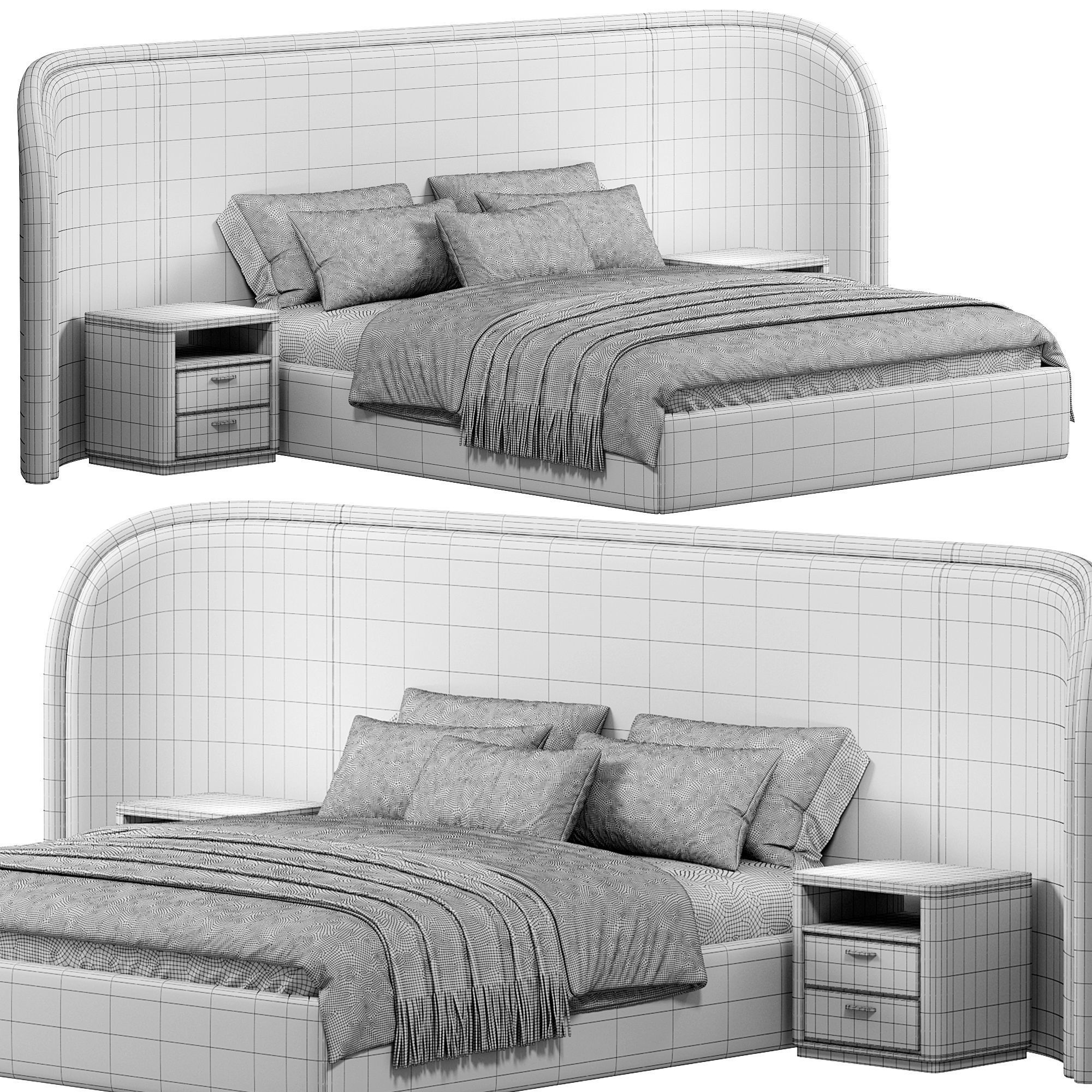 FERROL Bed by Cazarina 3D model_4