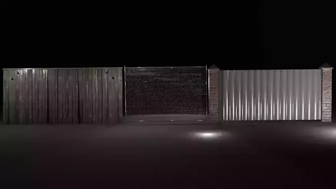 Fences 3D model