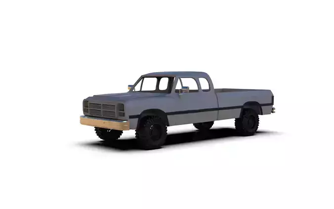DODGE RAM CLUBCAP 250 1991 TRUCK 3D print model