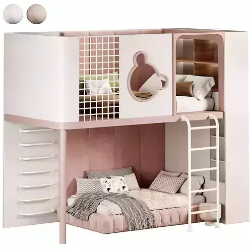 Kids bedroom 01 3D model