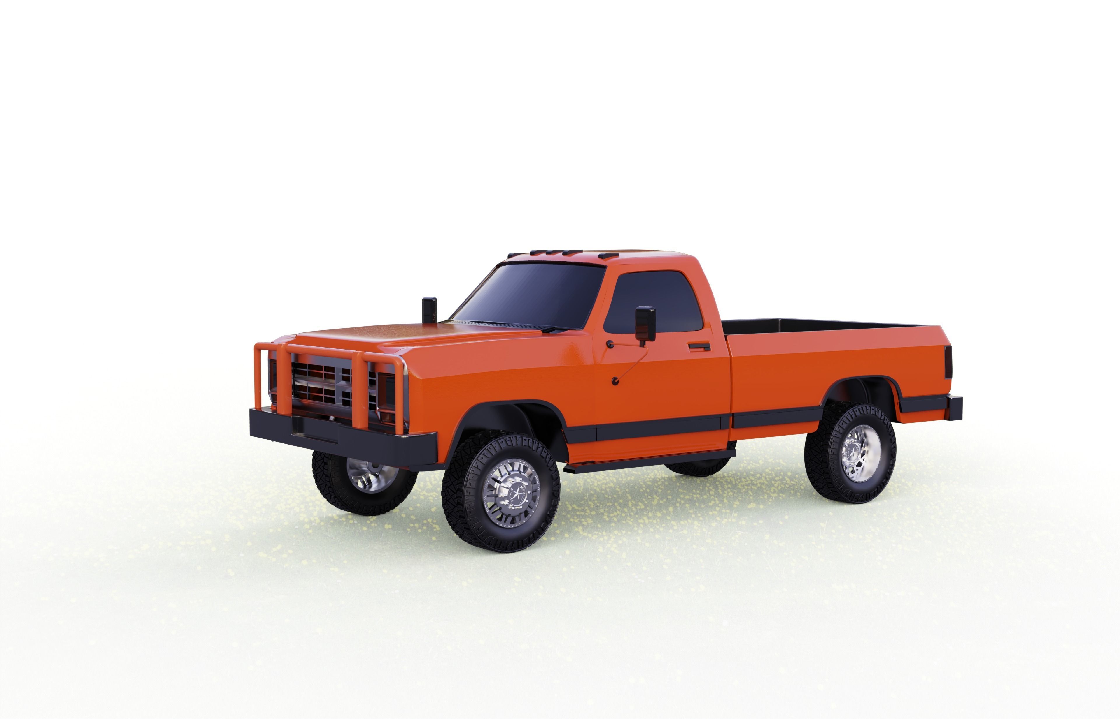 DODGE RAM D250 1989 TRUCK 3D model 3D printable CGTrader