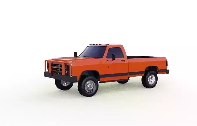 DODGE RAM D250 1989 TRUCK 3D print model