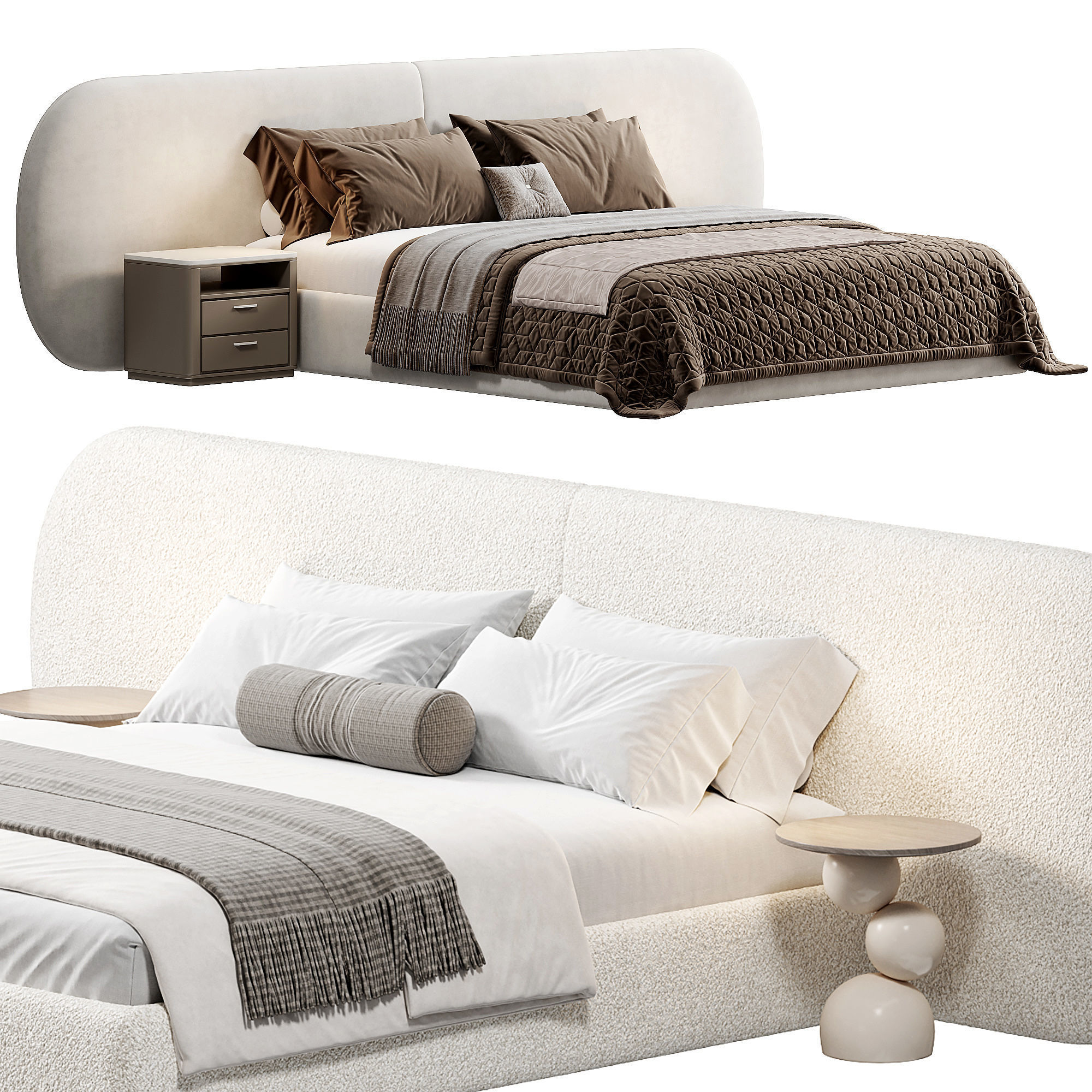 MAlbina Bed by Cazarina 3D model_1