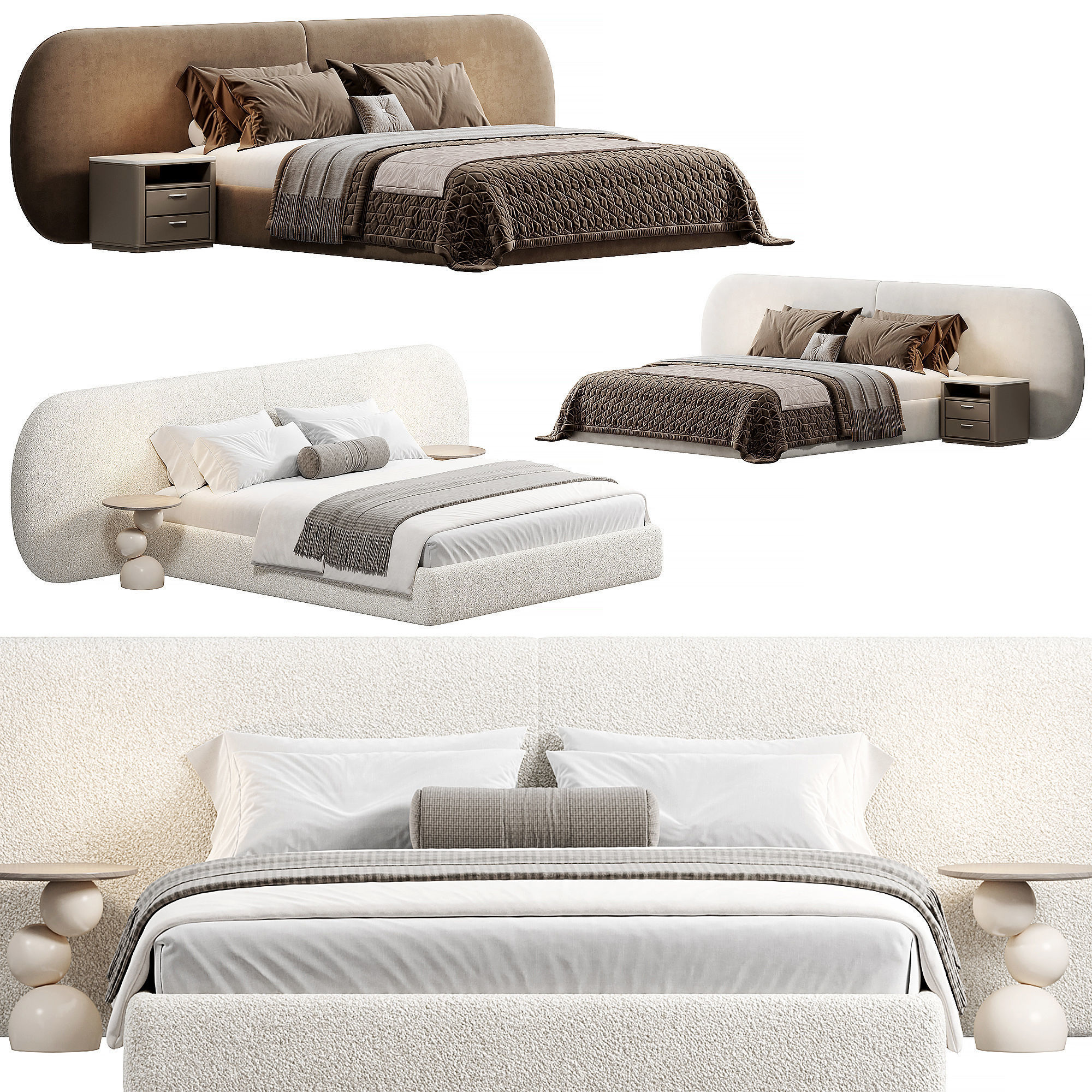 MAlbina Bed by Cazarina 3D model_2