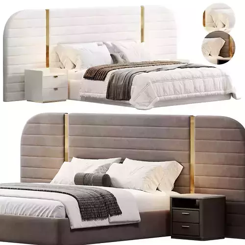 MERTON Bed by cazarina 3D model