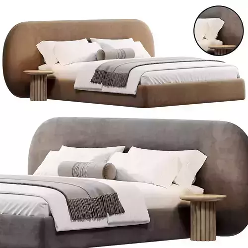 Moca Cloud bed by oneandhome 3D model