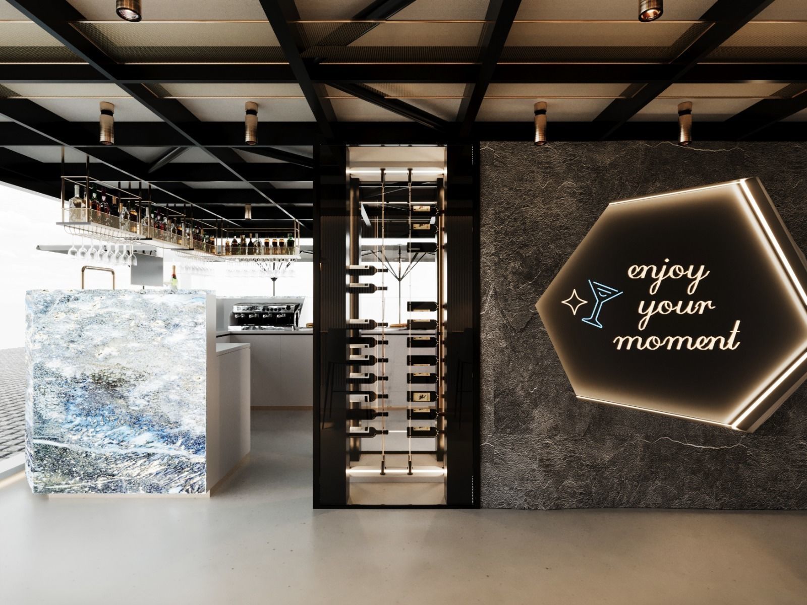 Ottagono Bar by FGM 3D model_5