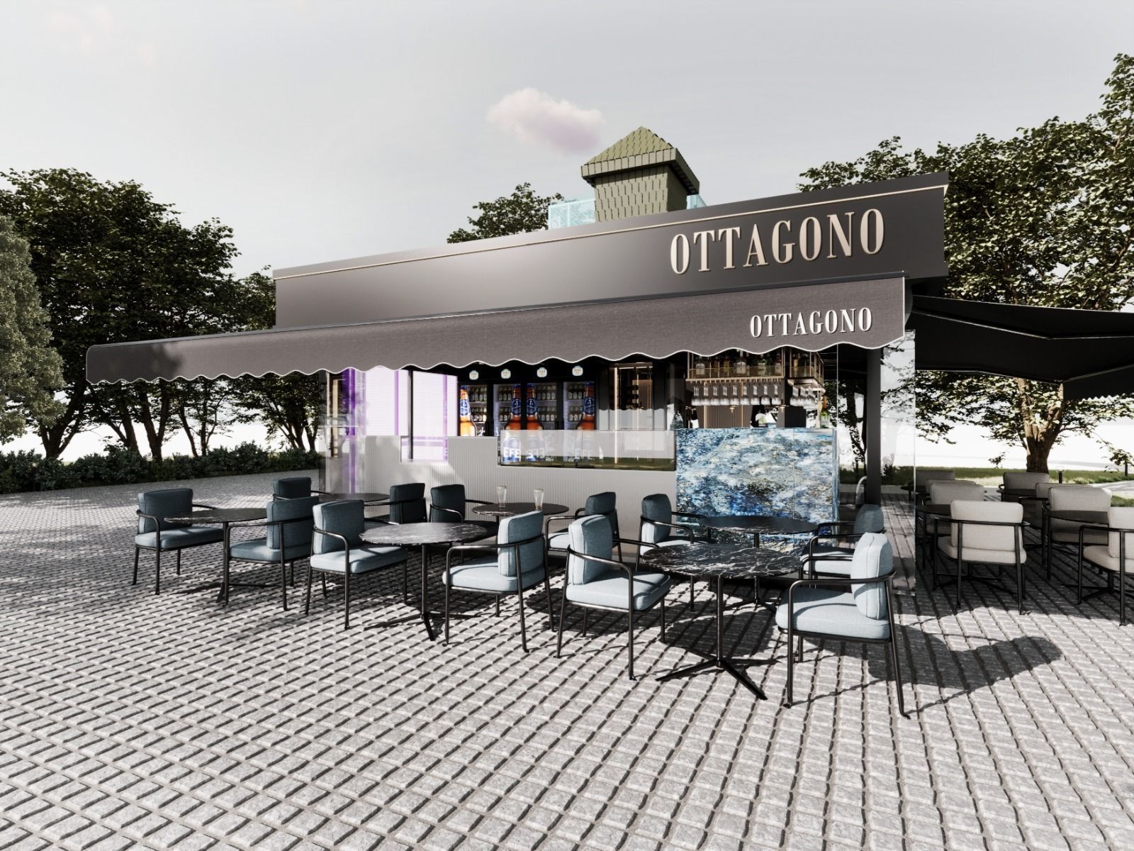 Ottagono Bar by FGM 3D model_2