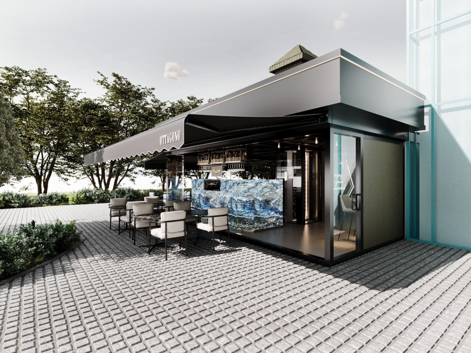 Ottagono Bar by FGM 3D model_11