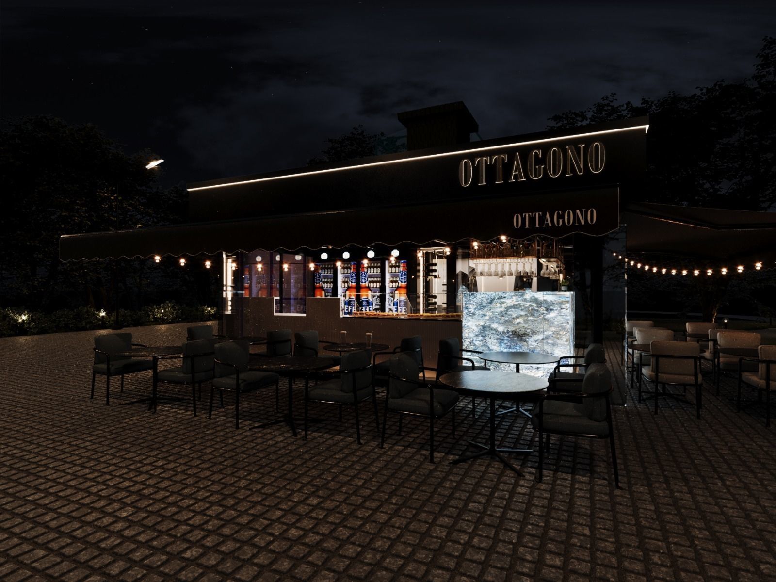Ottagono Bar by FGM 3D model_8