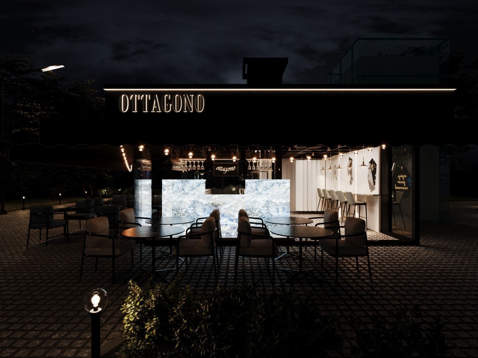 Ottagono Bar by FGM 3D model_9