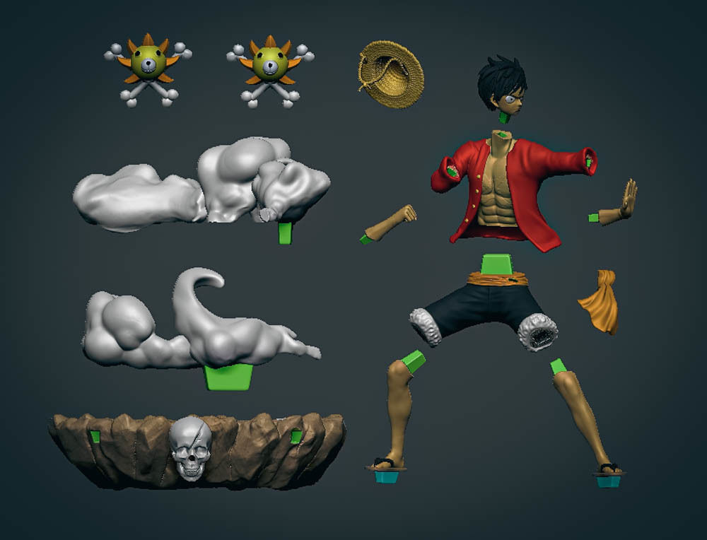  Luffy One Piece 3D Printable  3D print model_2