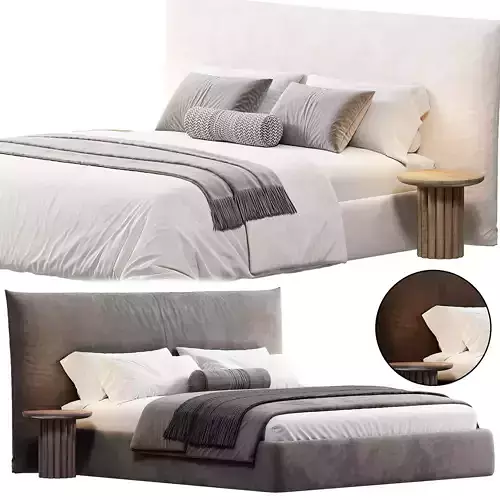 Soft Bed Italetto by Oneandhome 3D model