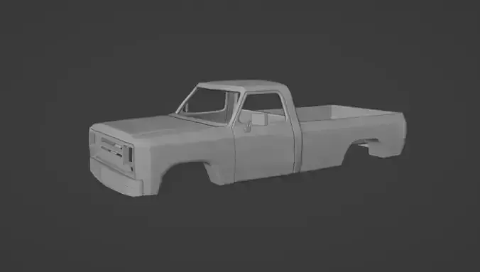 DODGE RAM D250 1990 TRUCK 3D print model