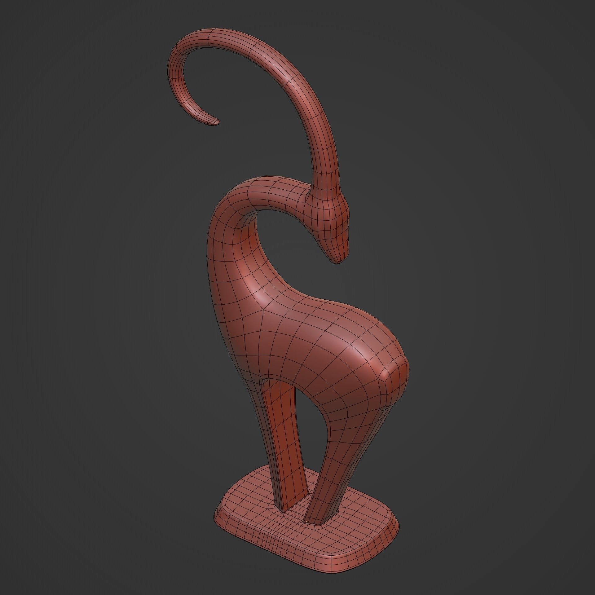 Abstract Deer Figurines Pack 3D print model_11