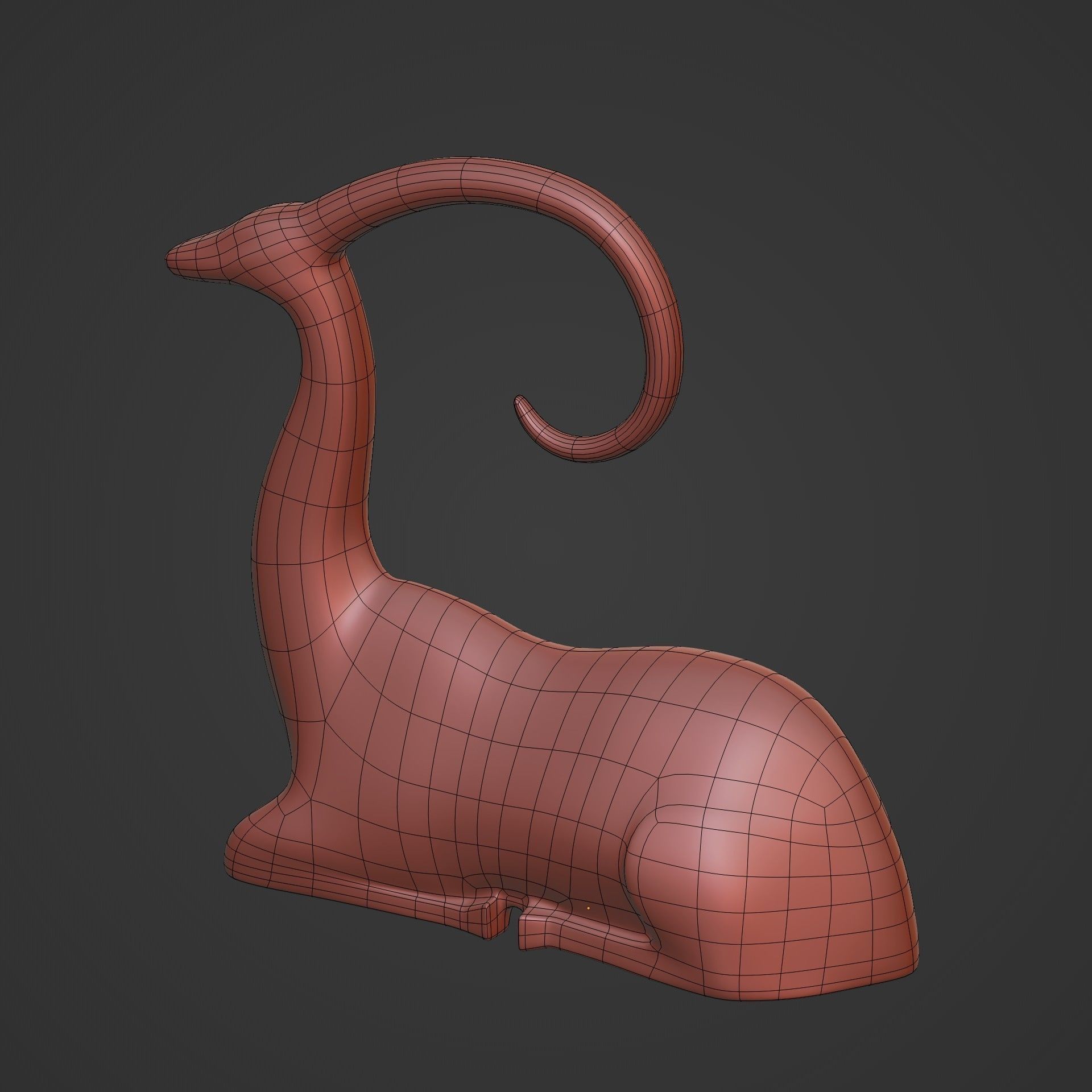 Abstract Deer Figurines Pack 3D print model_13