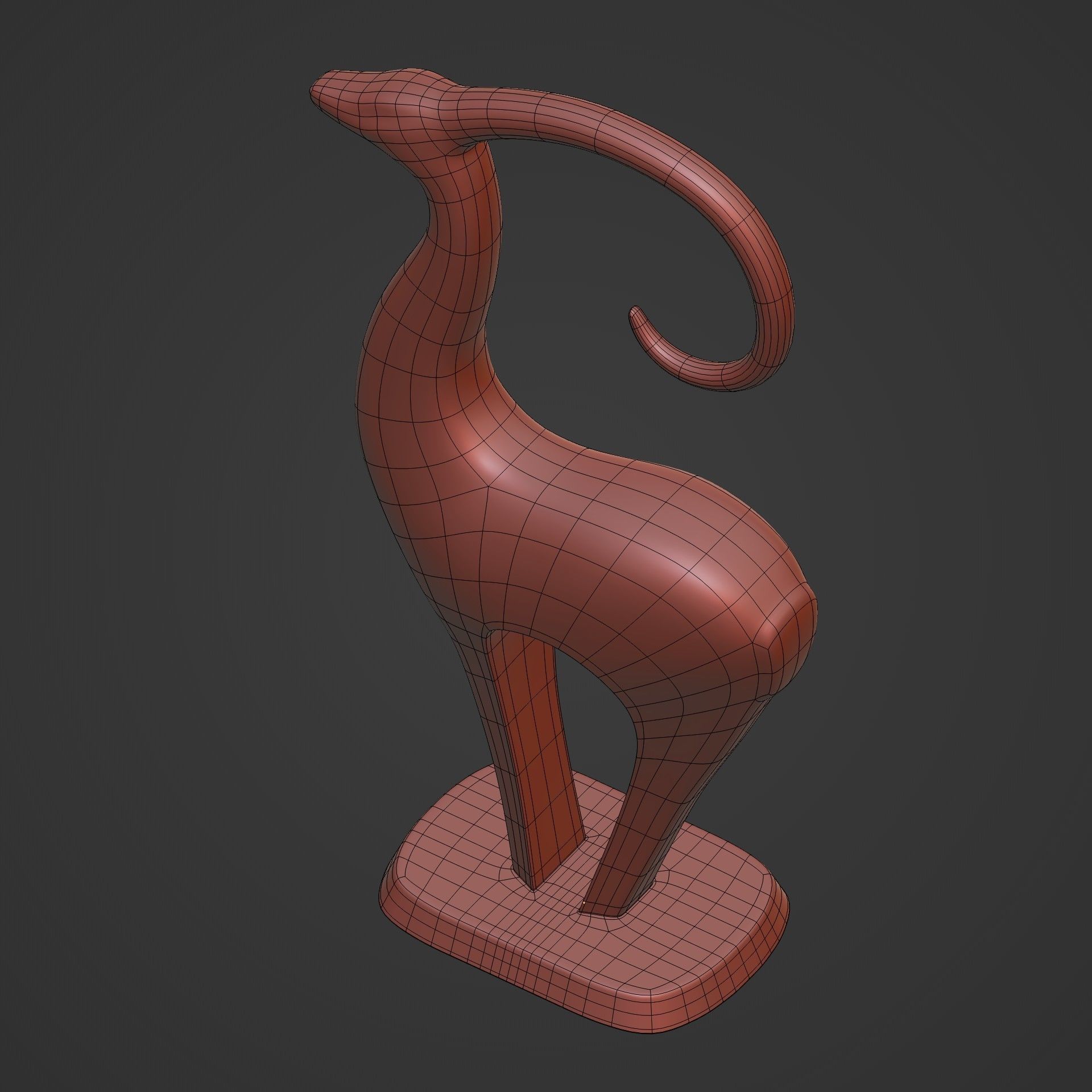 Abstract Deer Figurines Pack 3D print model_12