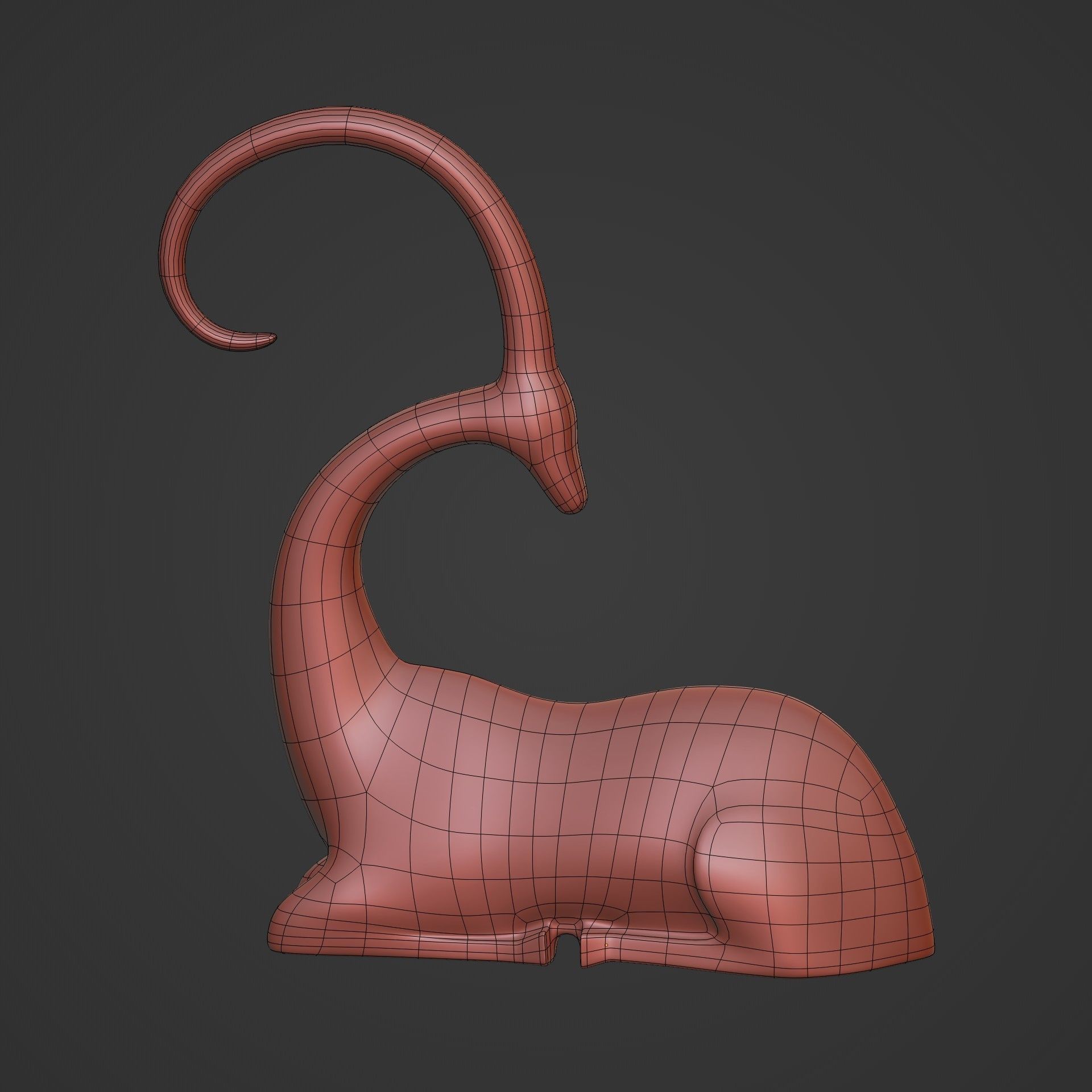 Abstract Deer Figurines Pack 3D print model_14