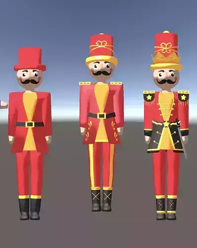 Nutcracker with Rig low poly you can use mobile game 