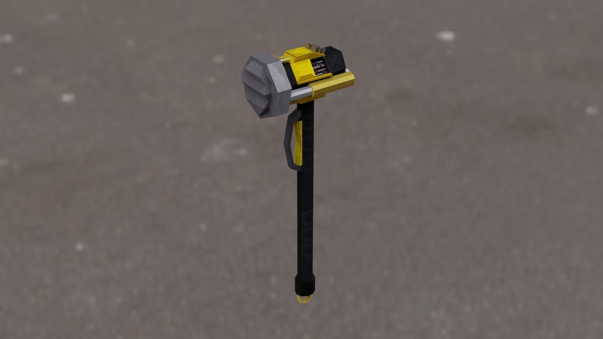 Hammer Low-poly 3D model  Low-poly 3D model_3