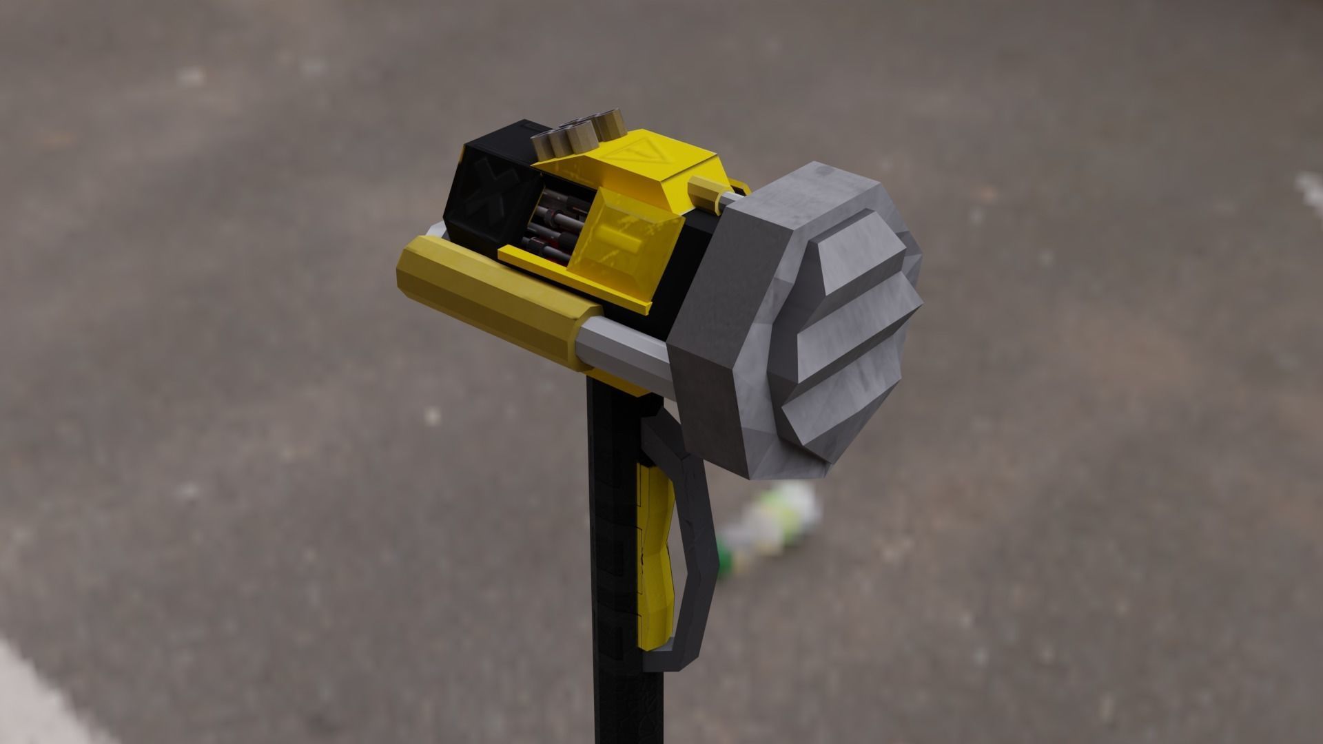 Hammer Low-poly 3D model  Low-poly 3D model_6