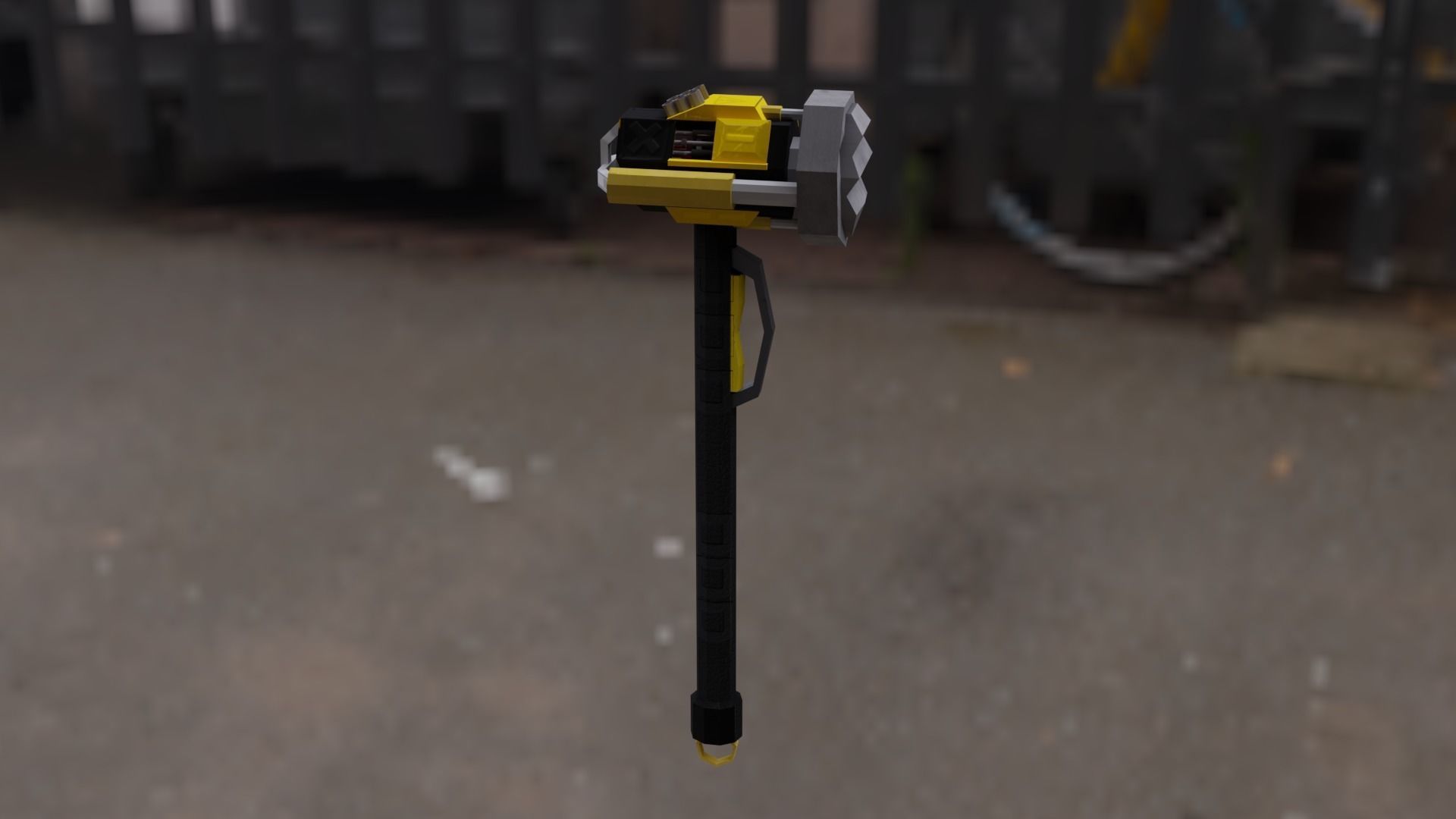 Hammer Low-poly 3D model  Low-poly 3D model_4