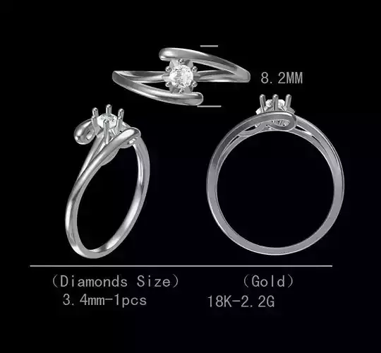 Solitaire  diamond  ring 