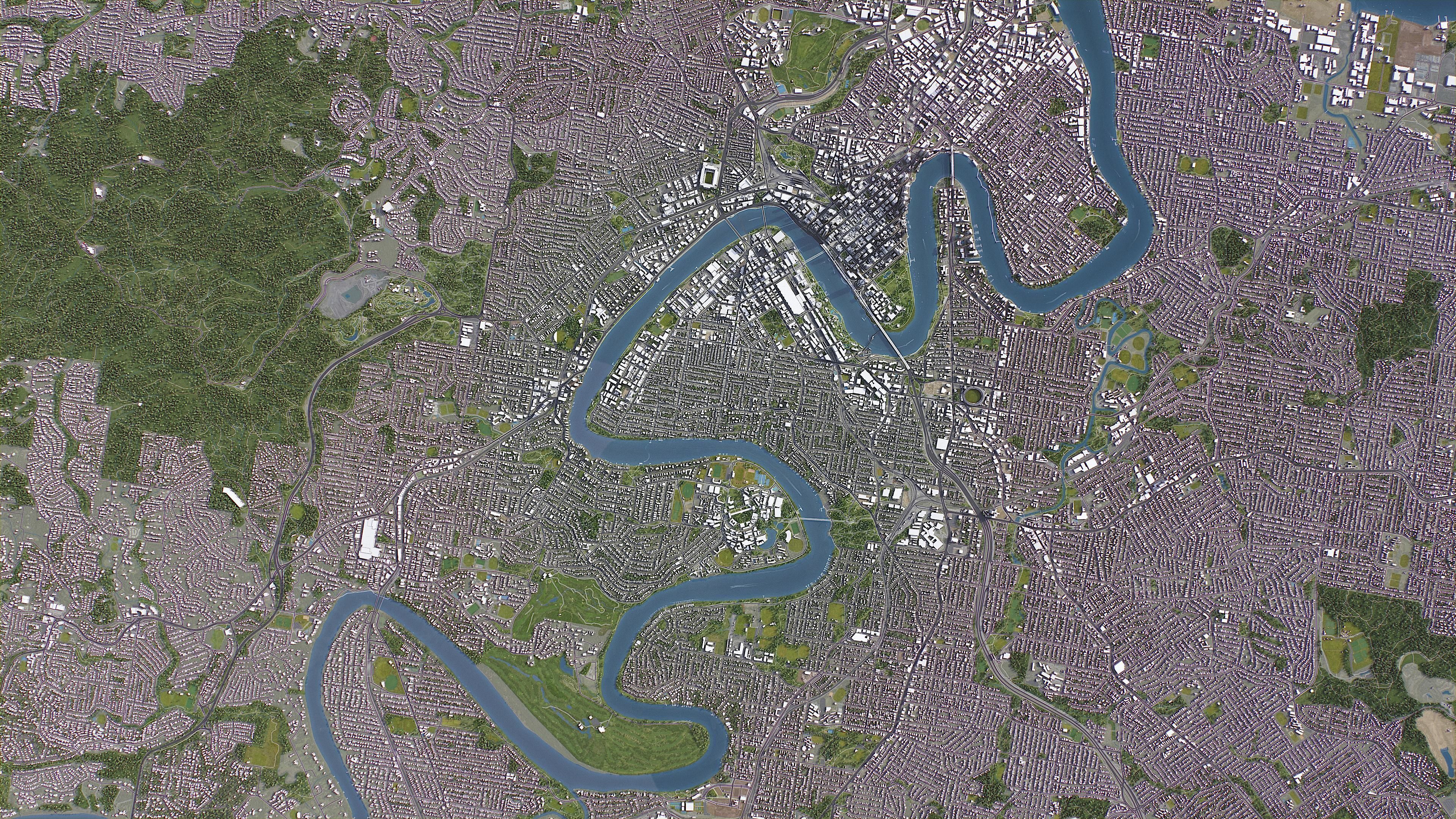 Brisbane - 3D City Model 3D Model Collection_30